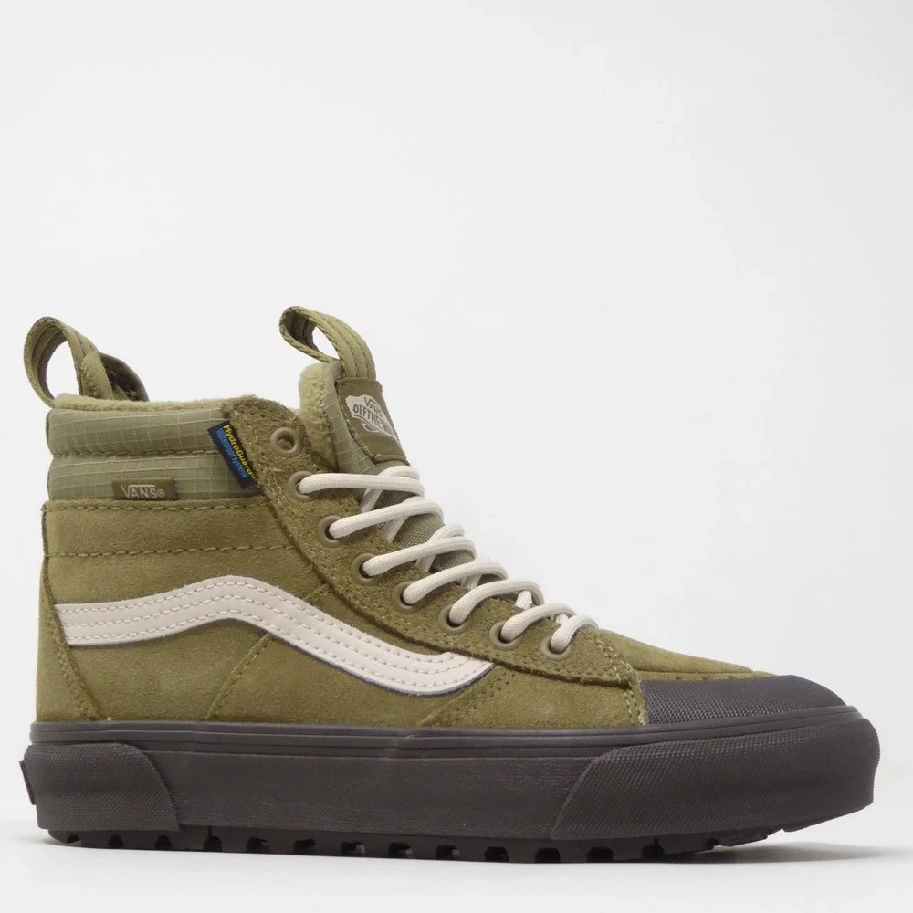 NEW Vans Women MTE Sk8-Hi Waterproof Olive Drab Green Primaloft Sneakers 6.5
